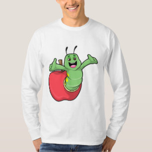 T-shirt Caterpillar with Apple