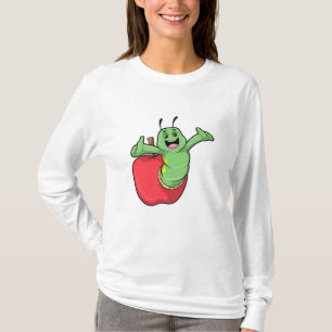 T-shirt Caterpillar with Apple