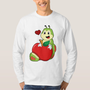 T-shirt Caterpillar with Apple
