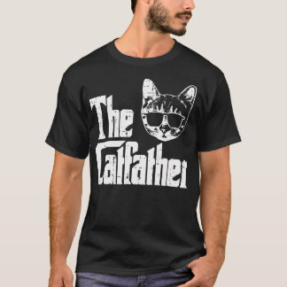 T-shirt Catfather Funny Chat Papa Fête des pères Movie Pun