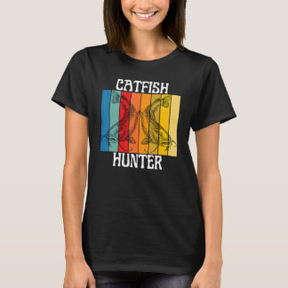 T-shirt Catfish Chasseur de poisson pêcheur homme femme en