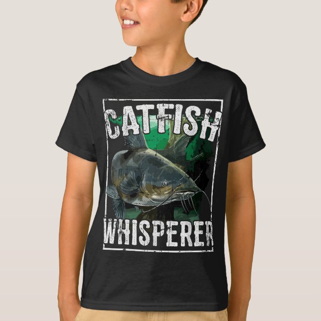 T-shirt Catfish Whisperer Catfish Fishing (Devant)