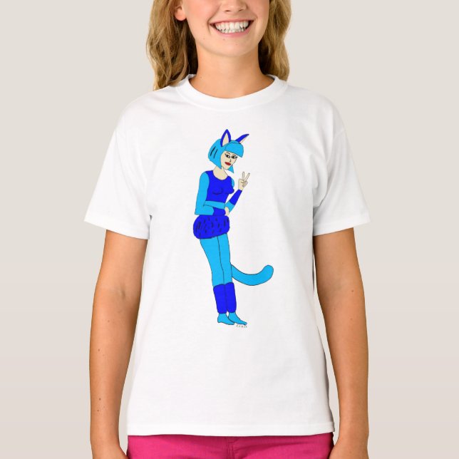 T-shirt catgirl (Devant)