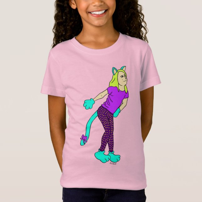 T-Shirt catgirl (Devant)