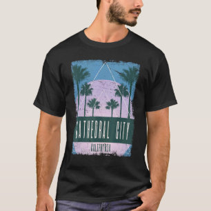 T-shirt Cathedral City Californie CA Vaporwave Rétro Vinta