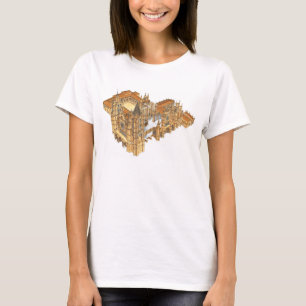 T-shirt Cathédrale de Léon. L'Espagne