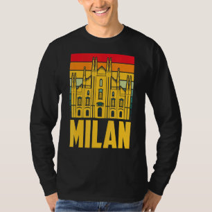 T-shirt Cathédrale De Milan D'Italie Dom De Milan