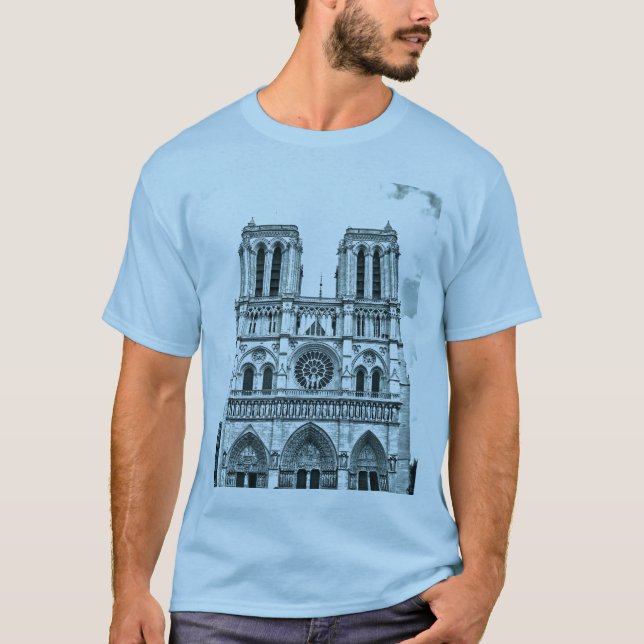 T - Shirt - Cathédrale Notre Dame De Paris (Vorderseite)