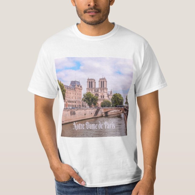 T-shirt Cathédrale Notre Dame de Paris France (Devant)