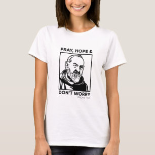 T-shirt catholique St Padre Pio Christian Tee