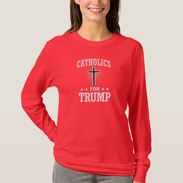 T-SHIRT CATHOLIQUES POUR L'ATOUT (Devant)
