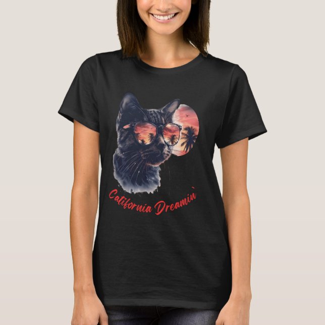 T-shirt Catifornia Dreamin' About Birds and Mice (Devant)