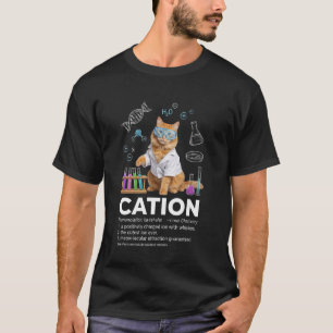 T-shirt Cation Drôle Chimie Humour Professeur de Science M