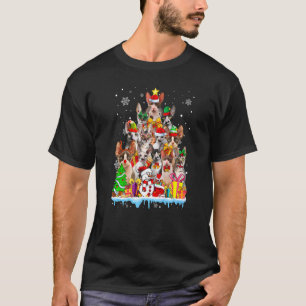 T-shirt Catmas Chat Cornish Rex Noël Arbre de Noël Xmas F