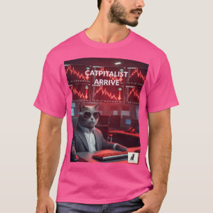 T-shirt Catpitalist : Comédie de crise du marché - Funky F