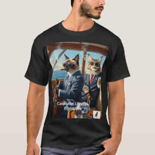 T-shirt Catpitalist Ecologism : Parce que les yachts écolo