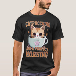T-shirt Catpuccino pour un café le matin parfait