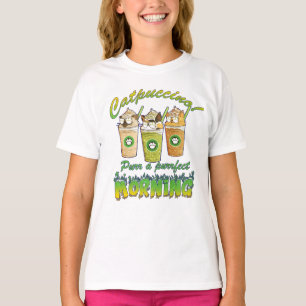 T-shirt Catpuccino, Purr un matin parfait