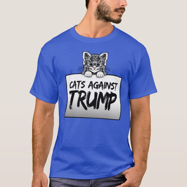 T-SHIRT CATS CONTRE TRUMP (Devant)