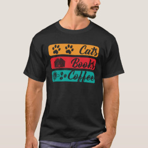 T-shirt Cats Livres et Coffee Cats Livres et Café