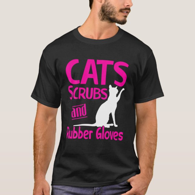 T-shirt Cats Scrubs (Devant)