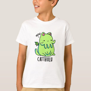 T-shirt Catthulu Funny Puns de chat Cthulhu