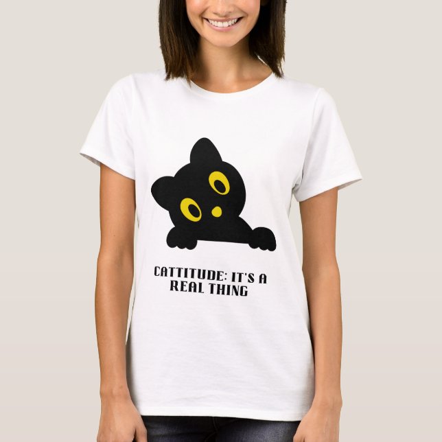 T-shirt Cattitude : C'est une vraie chose (Devant)