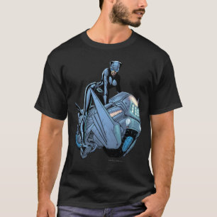 T-shirt Catwoman et vélo