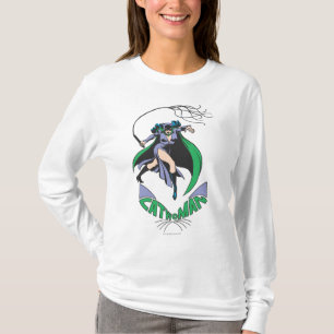 T-shirt Catwoman & Logo Green