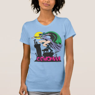 T-shirt Catwoman & Logo rose