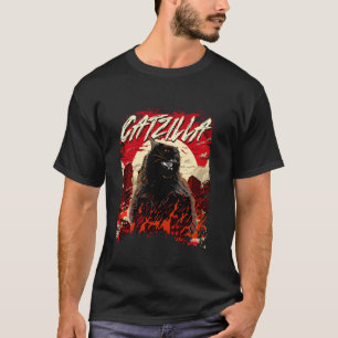 T-shirt Catzilla - Amateur de chat Propriétaire de chaton 