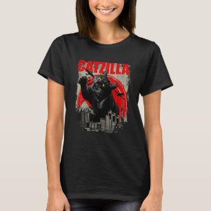 T-shirt Catzilla - Amoureux de Chat Mignon Chaton Minou T-