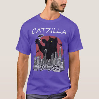 T-shirt Catzilla Cadeau pour chat pour amateur de chat mig