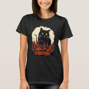 T-shirt Catzilla de chat chaton géant vintage