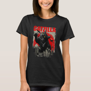 T-shirt Catzilla - Drôle Amoureux des chats Kitten Kitty S