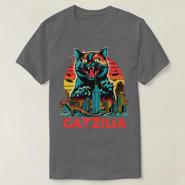 T-shirt CATZILLA Le Surlord Féline Fierce (Design devant)