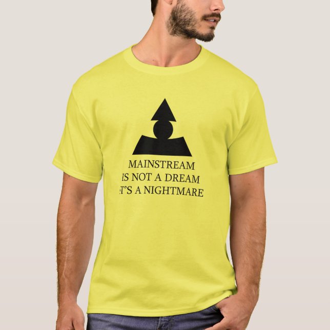 T-shirt Cauchemar de courant principal (Devant)