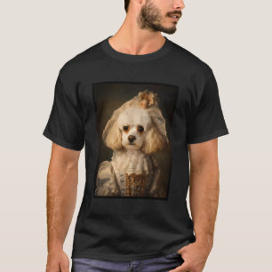 T-shirt Cavachon Chien Portrait Renaissance Funny Animateu