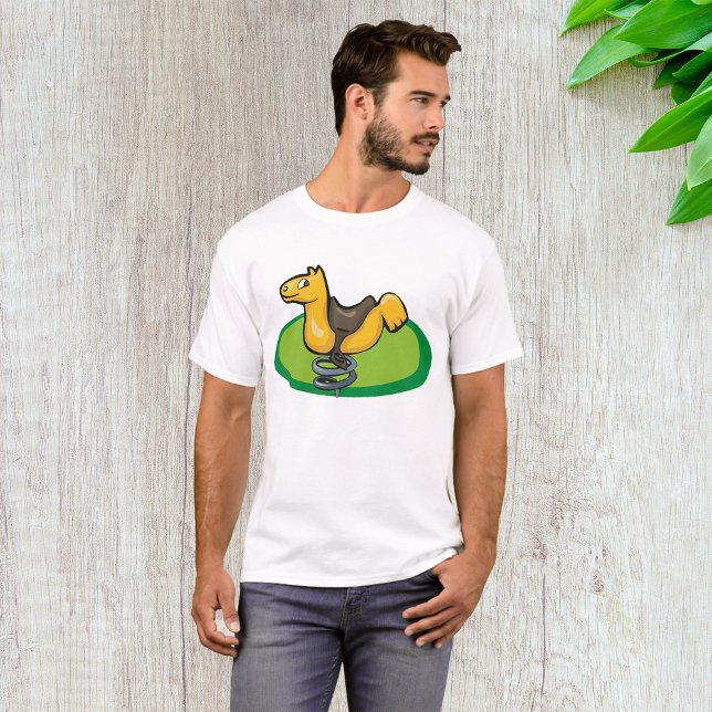T-shirt Cavalier à ressort de cour de récréation (Créateur téléchargé)