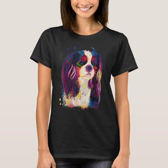 T-shirt Cavalier Beautiful Look Splash Painting (Devant)