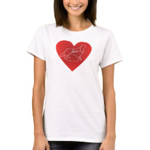T-shirt cavalier d'amour