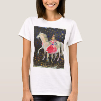 T-shirt cavalier de cirque avec cheval