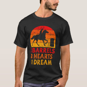 T-shirt Cavalier de course de tonneaux Course de tonneaux