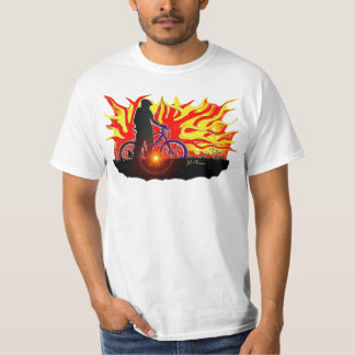 T-shirt Cavalier de flambage de vélo