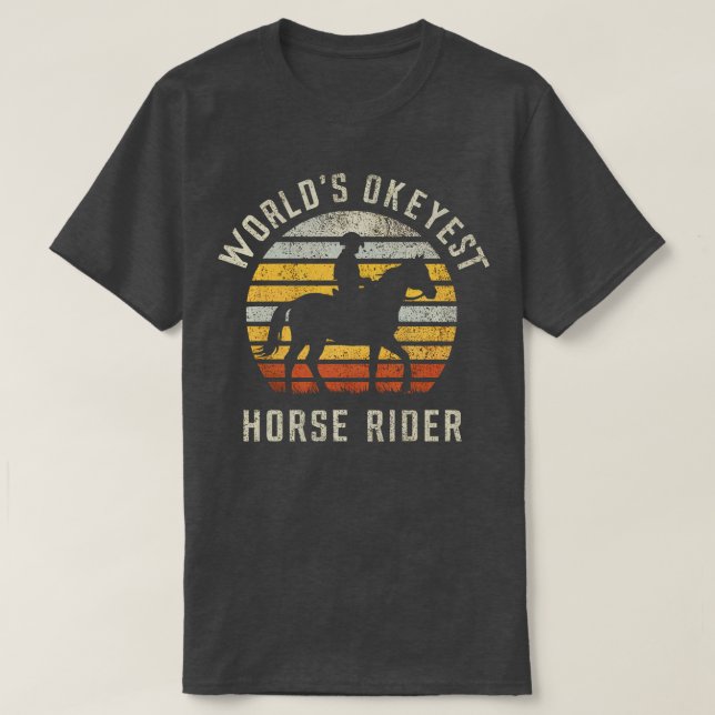 T-shirt cavalier de mondes okeyest (Design devant)