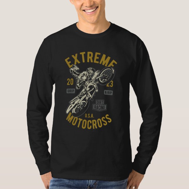 T-shirt Cavalier de moto cross extrême 2023 2 (Devant)