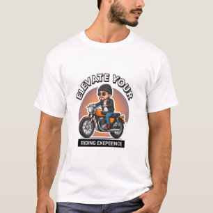 T-shirt Cavalier de moto vintage