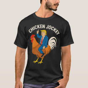 T-shirt Cavalier de poulet Trump drôle mème humour surréal