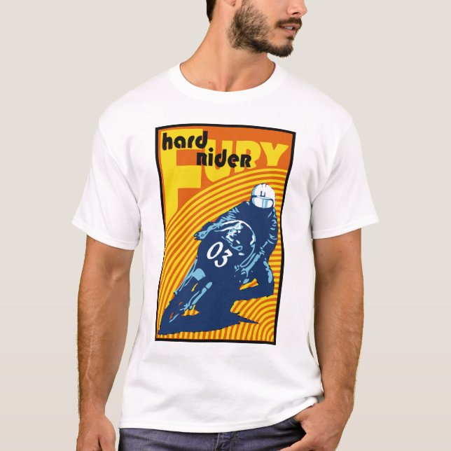 T-shirt Cavalier dur de fureur (Devant)