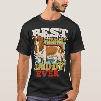 T-shirt Cavalier King Charles Papa Retro